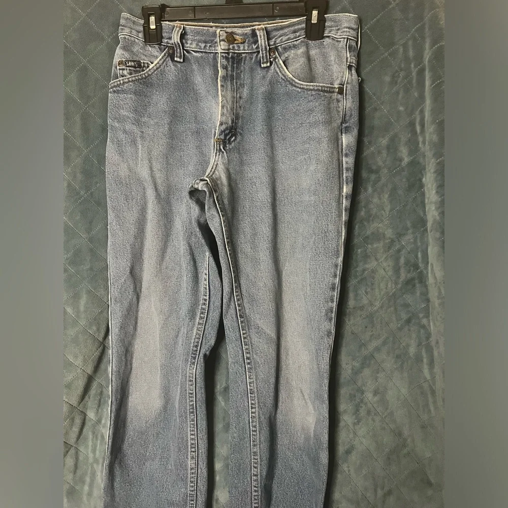 Women's Vintage Lee Mom Denim Jeans Straight Leg, High Waist Size 31X32 - Picture 3 of 11